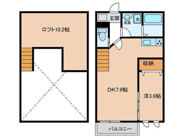 Creo本陣弐番館の物件間取画像